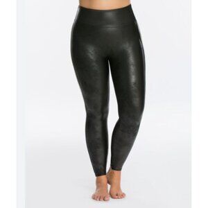 Spanx Faux Leather Leggings Large Black
